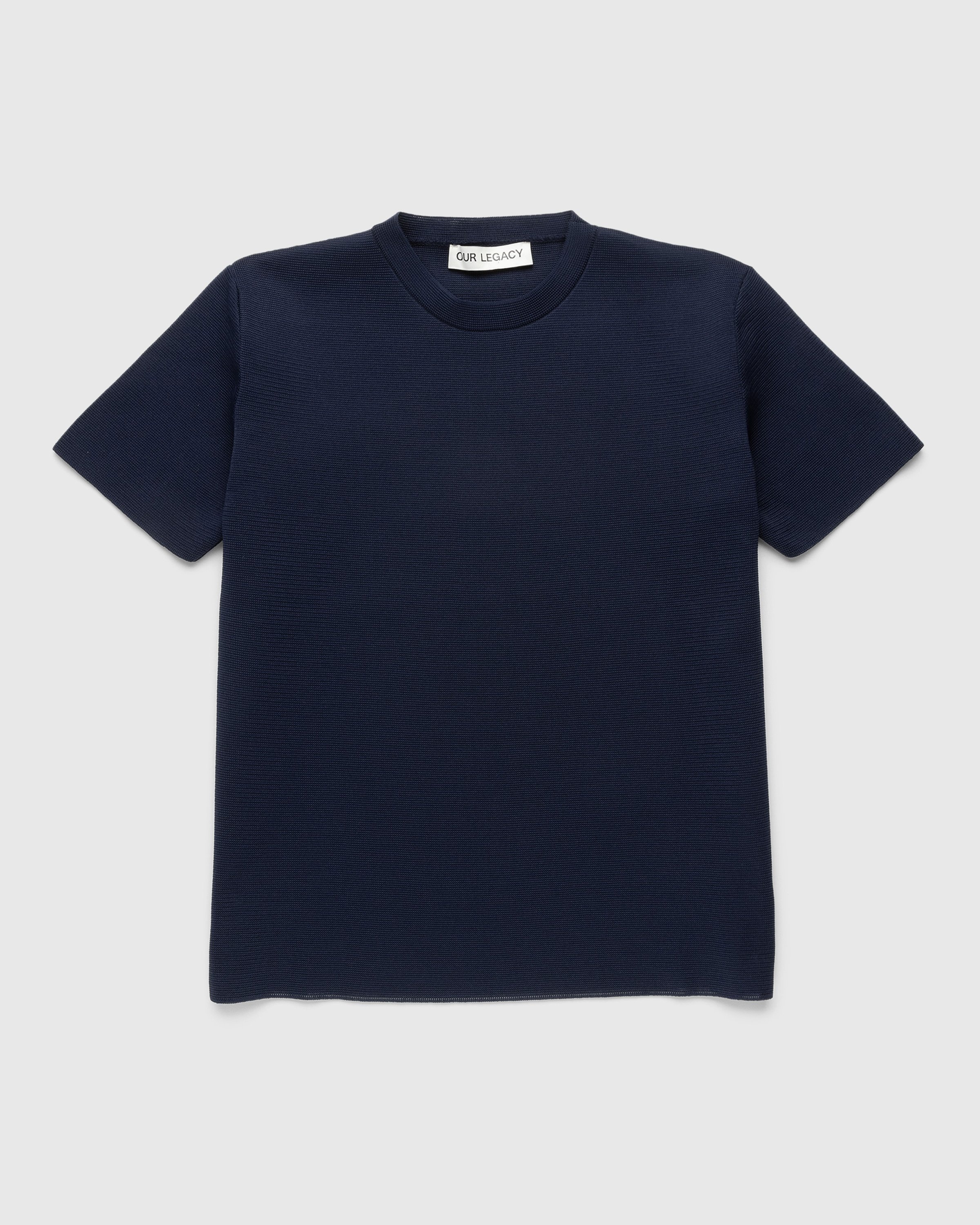 Our Legacy – Knitted T-Shirt Digital Abyss Performance Poly